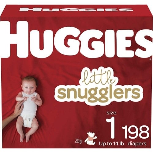 198 huggies top size 1