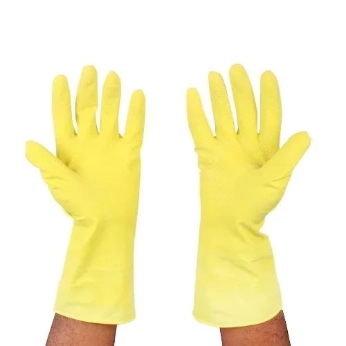 Rubber Latex Industrial Hand Gloves - Long - 18