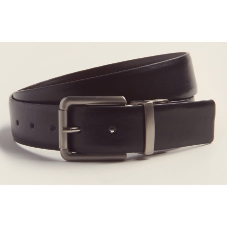 Calvin klein men's store smooth leather reversible belt