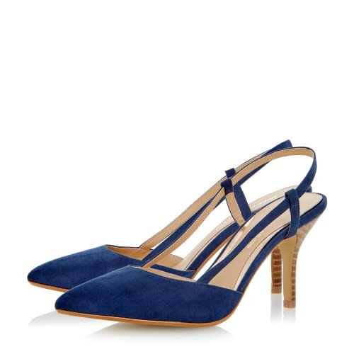 dune navy court shoes