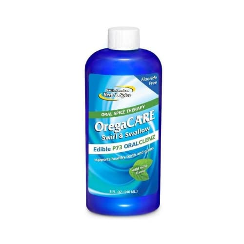 North American Mouthwash Oregacare Swirl & Swallow wild Mint Flavor