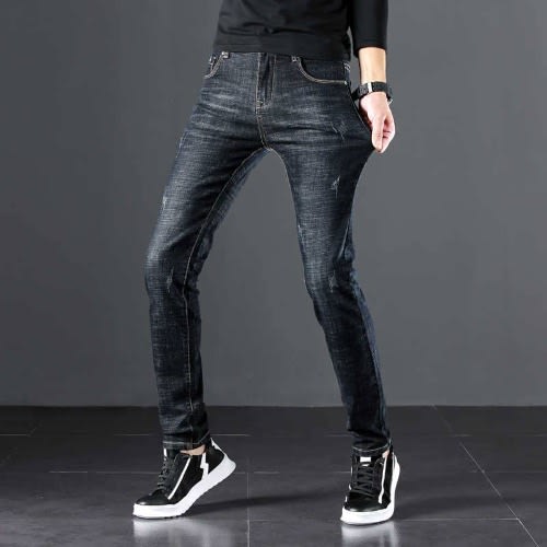 Designer jeans for men blue color new model mens scratch jeans