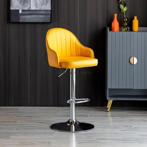 Bar Stool With Adjustable Height Yellow Konga Online Shopping