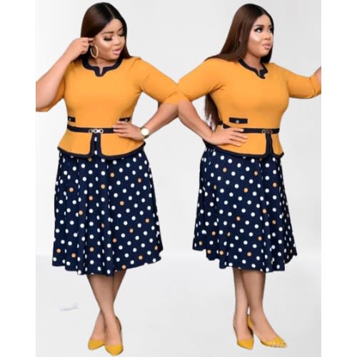 Office store skater dress