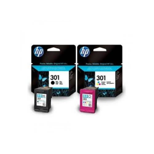 draadloze etiket Beoordeling HP Ink Cartridge - 301 - Black And Tricolor | Konga Online Shopping