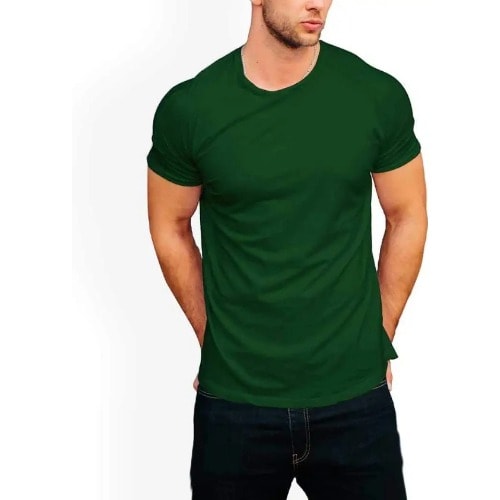 Men's Round Neck T Shirt - Deep Green | Konga Online Shopping