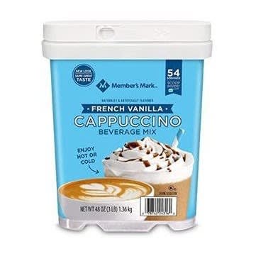 Member's Mark French Vanilla Cappuccino Powder Mix – 3 Lb (Exp Jan 2026)