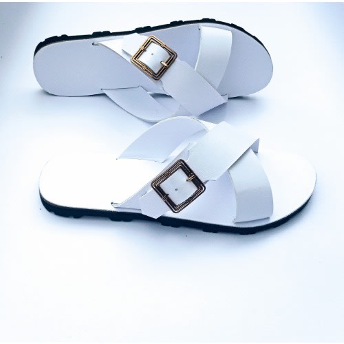 White palm slippers discount