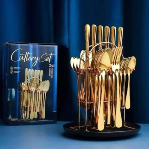 Cutlery Set Gold 24pcs Konga Online Shopping