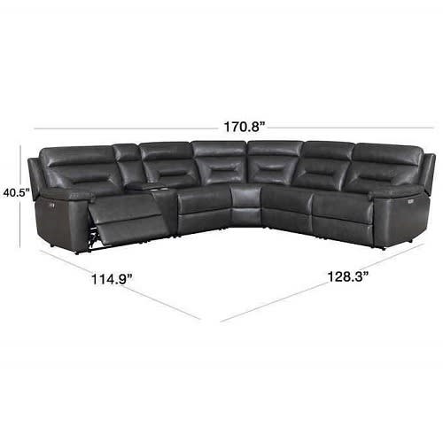 Costco Corry Leather Power Reclining 6pc Sectional Konga Online Shopping