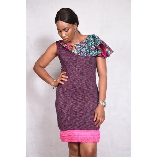 Ankara cape store dress