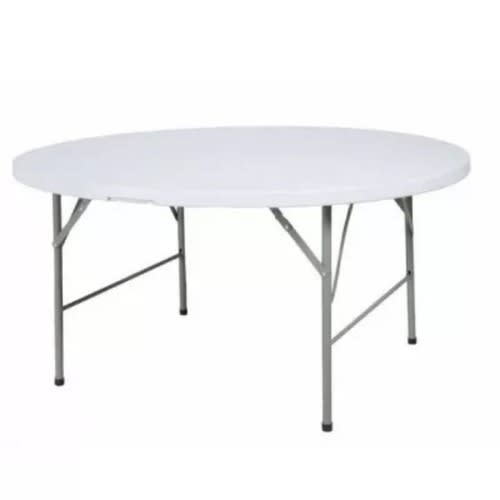 Round Plastic Folding Table 5 Feet, 5 Foot Round Folding Table