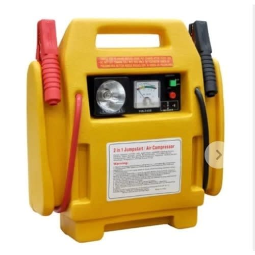 Jump Starter With Air Compressor Yellow Box