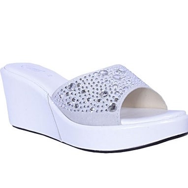 Idea White Wedge Slippers | Konga 