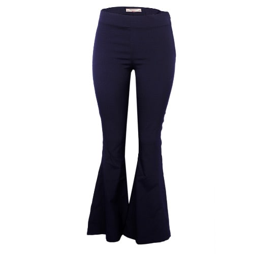 Victory Ladies Band less Boot Cut Pant - Navy Blue