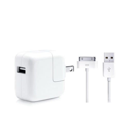 Travel Charger With Usb Cable For iPad 2/3/4 - White | Konga Online Shopping