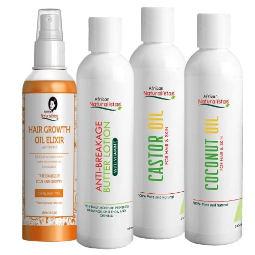 African Naturalistas Natural Hair Set Fertile Edges Set Konga