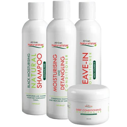 African Naturalistas Natural Hair Set Wash Day Set Konga