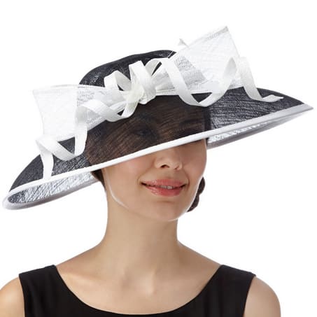 black and white ladies hats