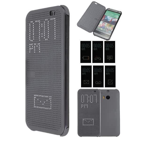 new ultra slim dot view flip smart view case cover for htc one 2 m8 2014