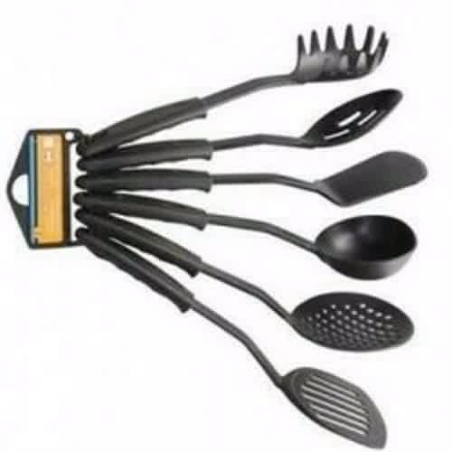 Non Stick Serving Spoon Black 6 Pieces Konga Online Shopping