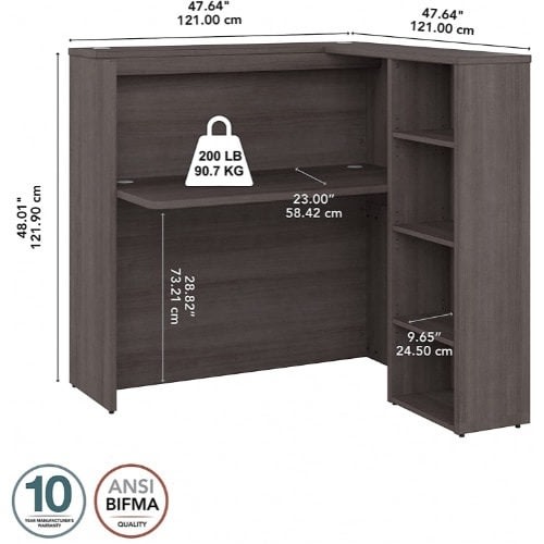 Studio C Reception Desk With Shelves Konga Online Shopping