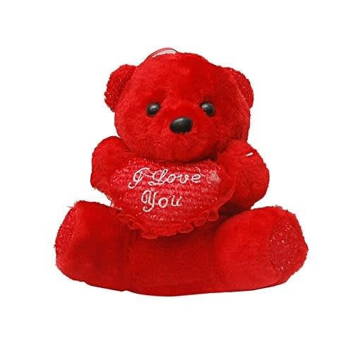 Little red teddy bear deals