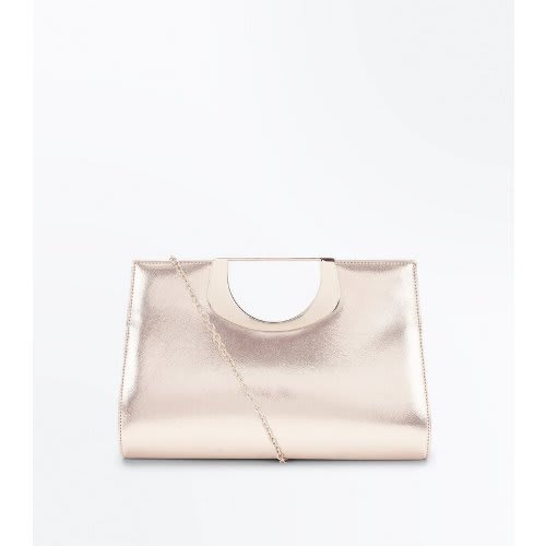 new look rose gold bag