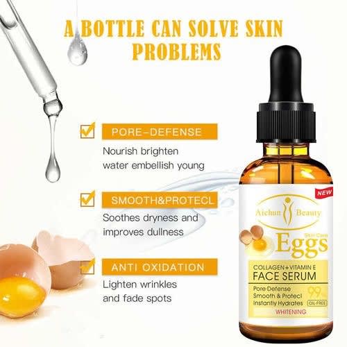 Aichun Beauty Eggs Collagen + Vitamin E Whitening Face Serum 30ml