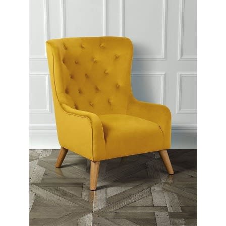 Yellow Accent Chair Konga Ping, Yellow Living Room Chair