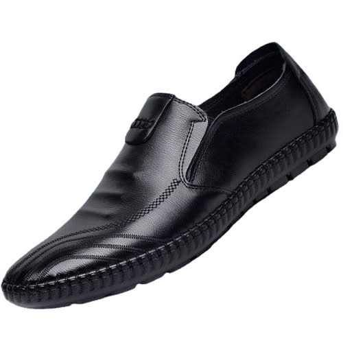 Business Men's Leather Loafers - Slip On - Black | Konga Online Shopping