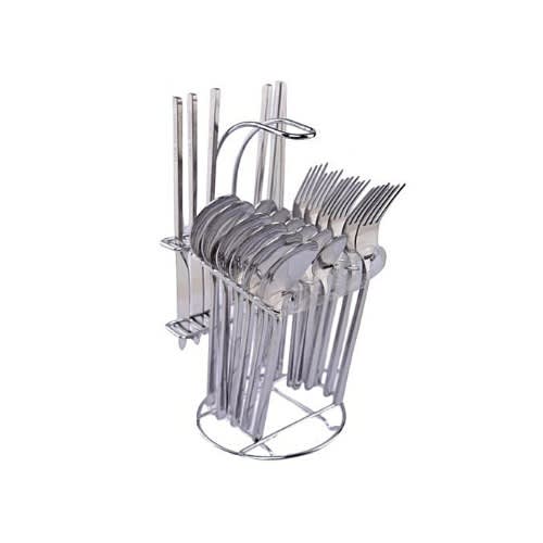 Stainless Steel Cutlery Set With Stand24 Pieces Konga Online Shopping