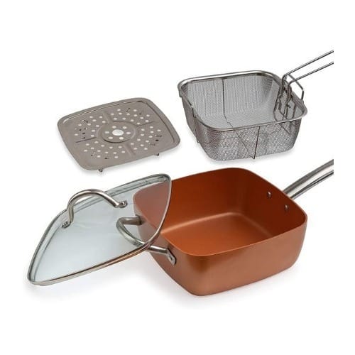 Prima Square Copper Non Stick Frying Pan 4 Piece Set Konga Online