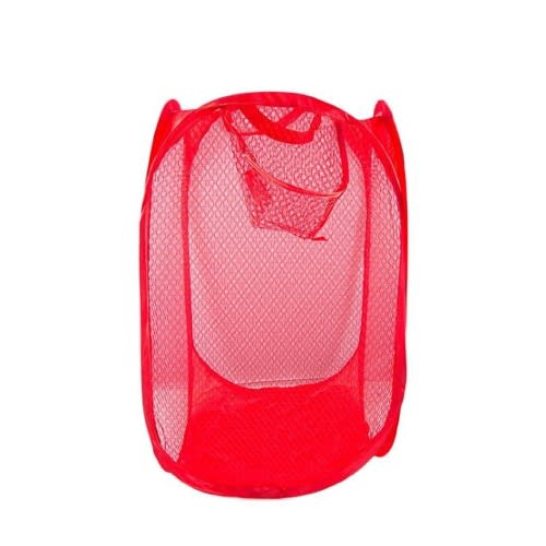 Foldable Mesh Laundry Basket Red Konga Online Shopping