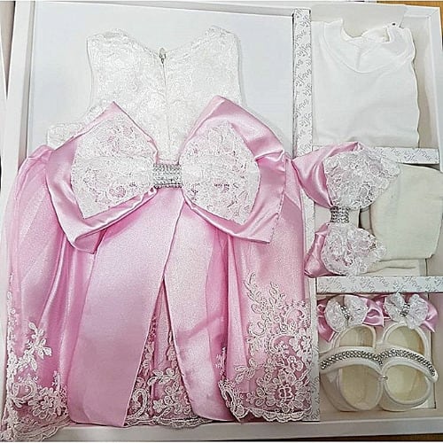 Christening set for outlet baby girl