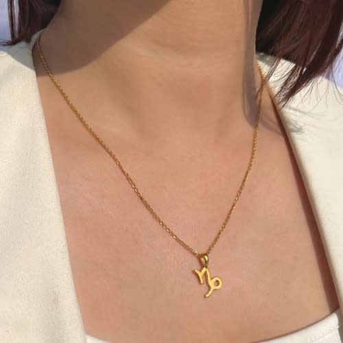 Gold Plated Capricorn Necklace | Konga Online Shopping