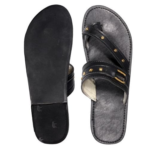 black palm slippers