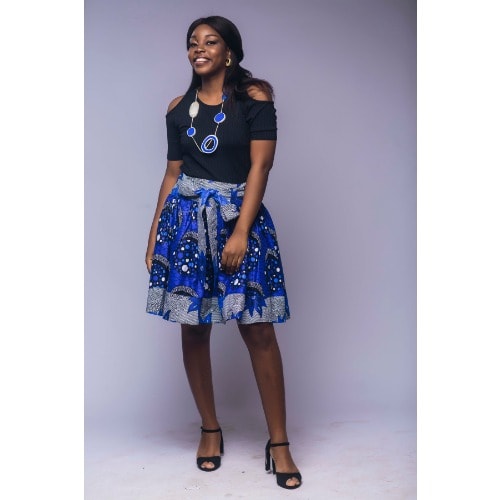 ankara skater skirt
