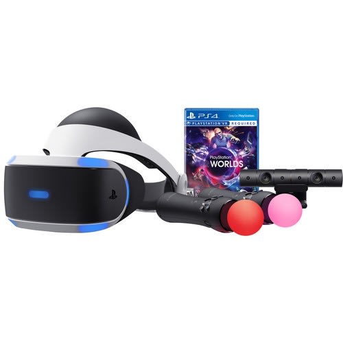 playstation 4 vr with controllers