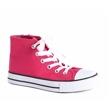 Dunnes Older Girl's Hi-top Shoe - Pink 