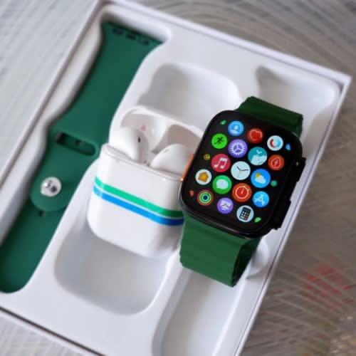 I8 Ultra Series 8 Smart Watch Free Earbuds Green Konga Online Shopping 1508