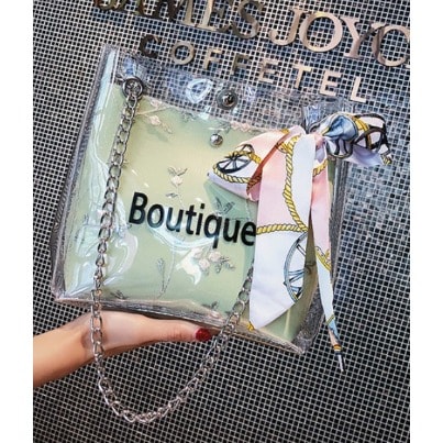 boutique transparent bag