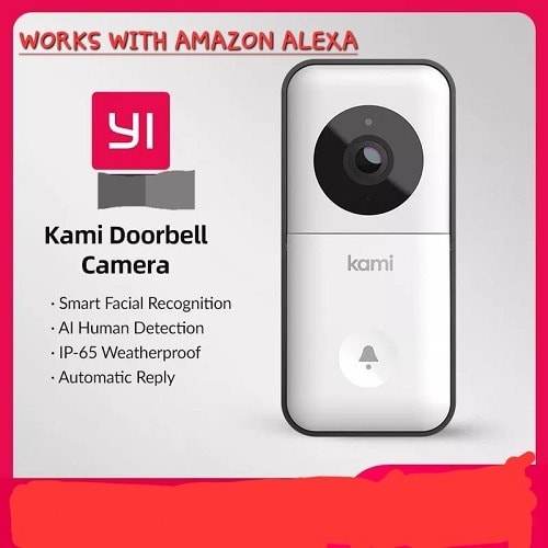 YI Kami Smart Video Doorbell With Facial Recognition Works With