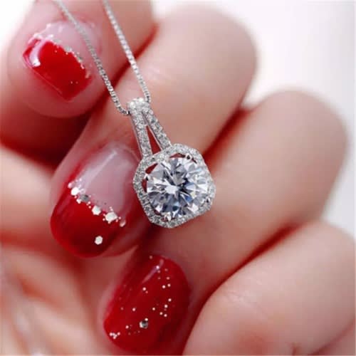 Zirconia necklace sales