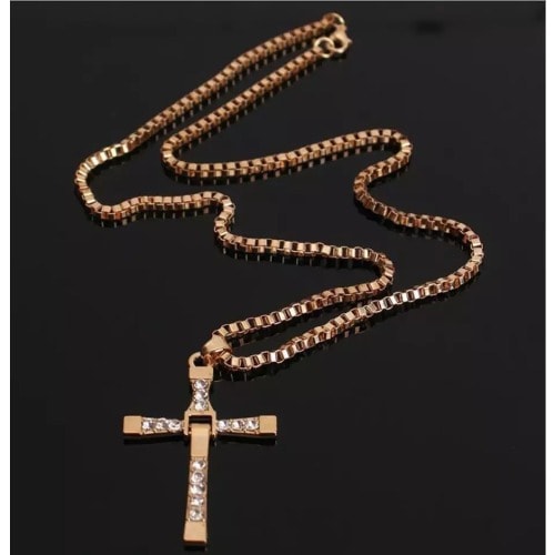 Unisex cross clearance necklace