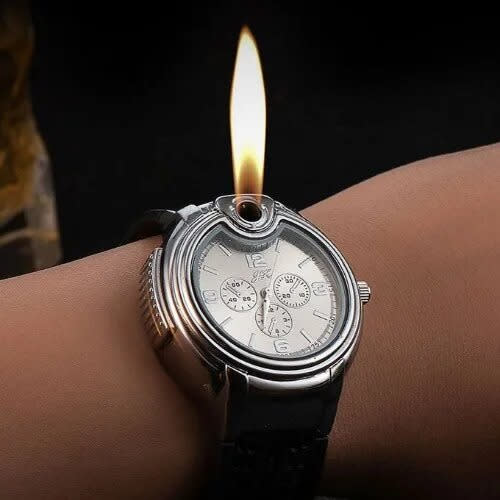 Wrist watch lighter outlet