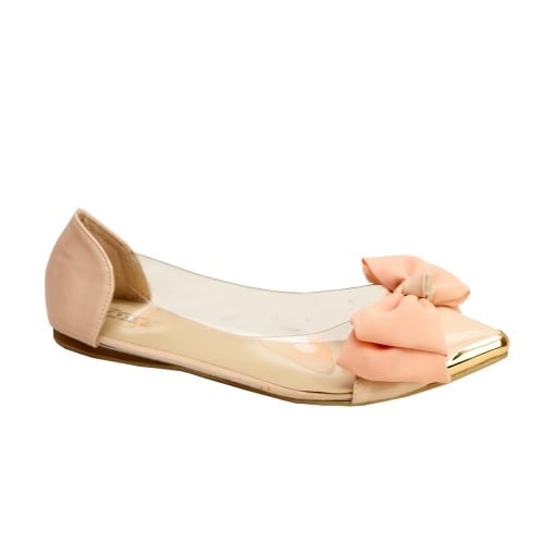 Rs Exotic Ladies Flat Shoe With Golden 