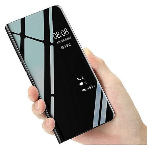 samsung a20 clear view non sensor flip case pouch black