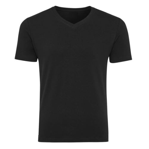 Plain black v neck t shirt clearance
