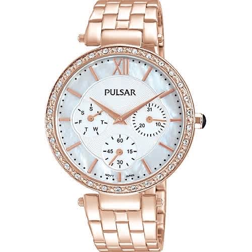 Pulsar rose gold tone ladies top watch